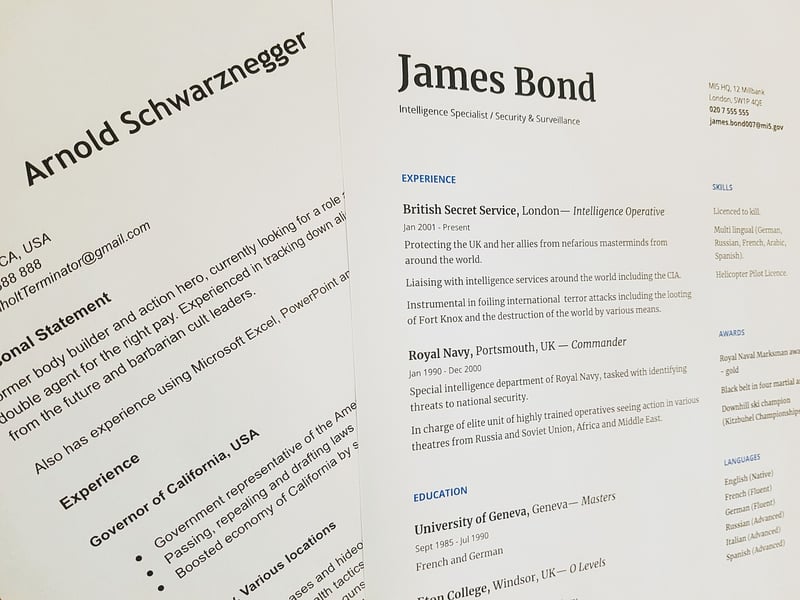 CV Resume Job Interview